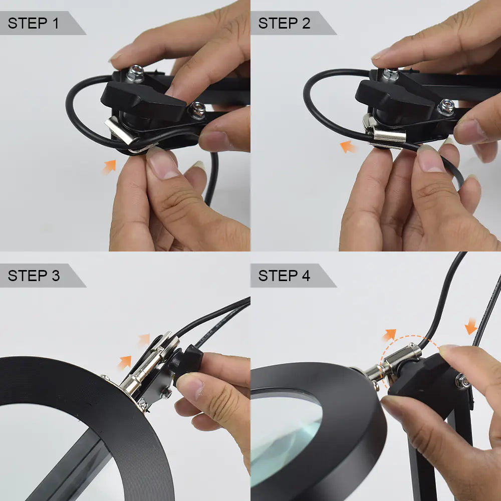 USB Desktop LED Magnifying Lamp for Electronics Repair