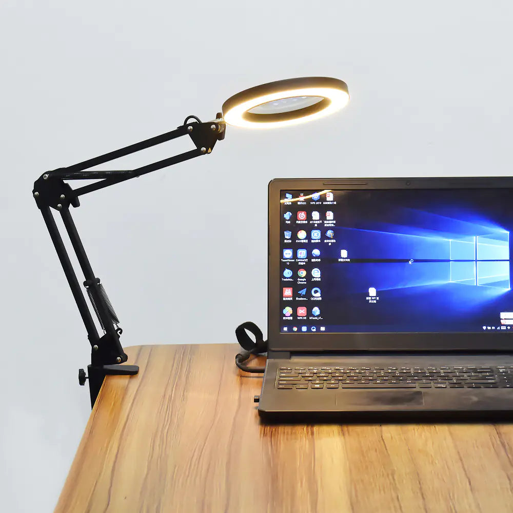 USB Desktop LED Magnifying Lamp for Electronics Repair